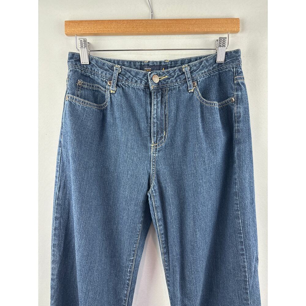 Women’s J.Crew Size 4 Medium Wash Blue Flare Jeans - Picture 2 of 5
